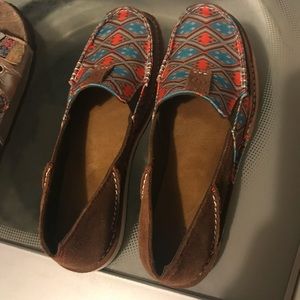Ariat Ladies Cruiser Tan Aztec Slip On Shoes